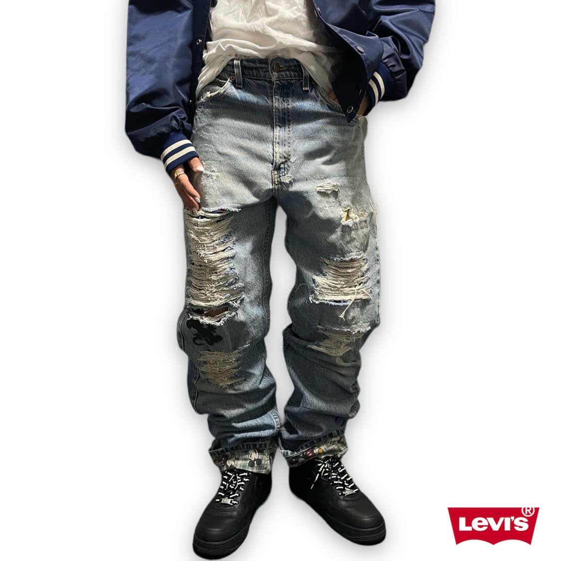 [32]리바이스505x미키마우스 커스텀  상품이미지2