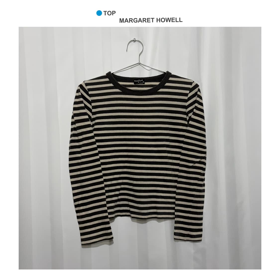 초기 마가렛호웰 스트라이프 롱슬리브 상품이미지1