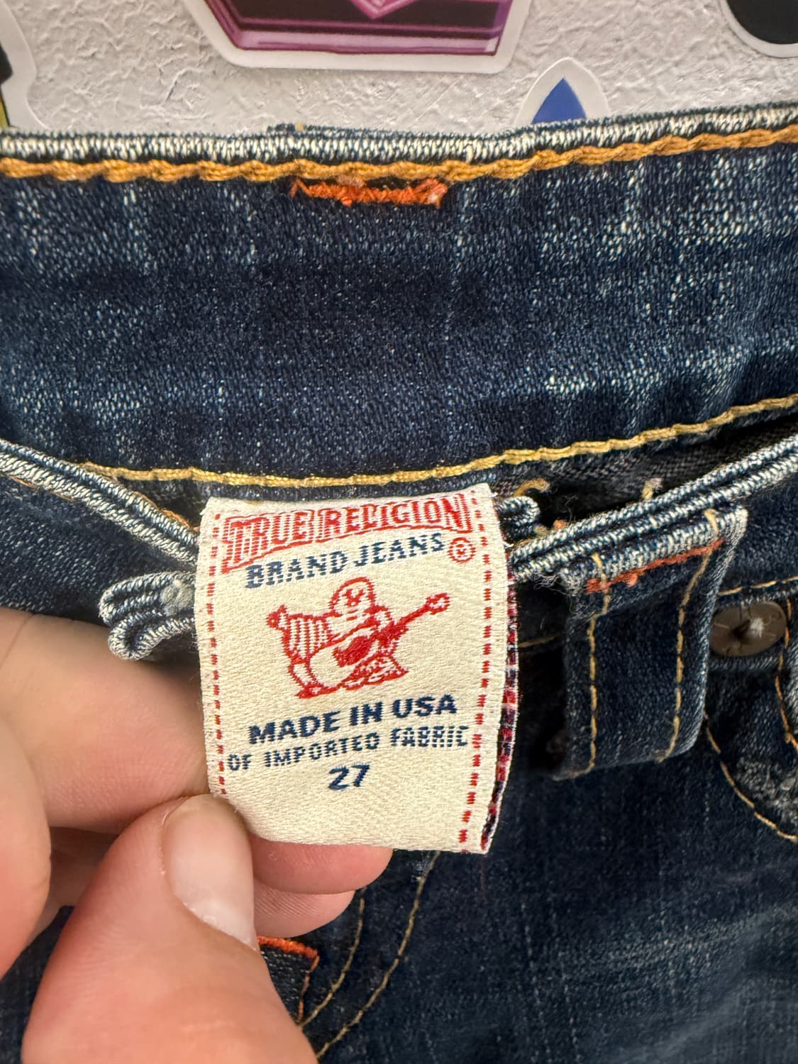 트루릴리젼 y2k 부츠컷 데님팬츠 27 사이즈 상품이미지5