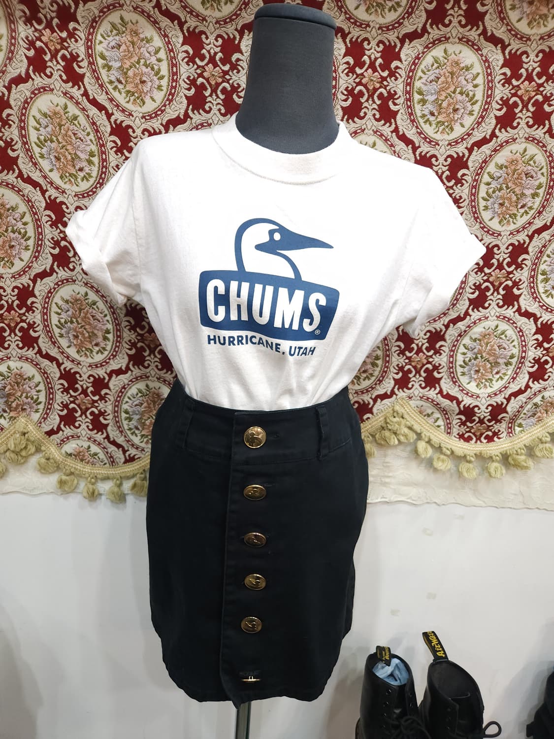 히스테릭글래머 금장버튼 스판 코튼 스커트

 상품이미지9