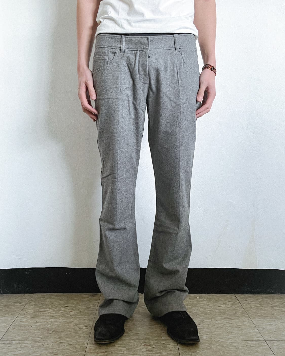 프라다스포츠 울 플레어 트라우져 상품이미지3