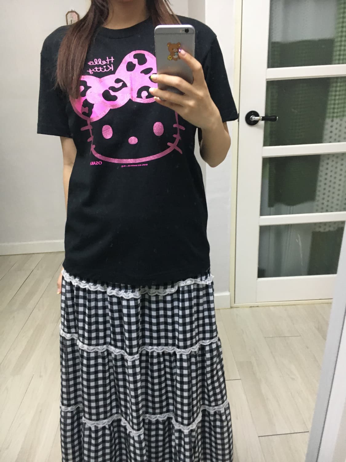 블랙 키티 반소매 티셔츠 상품이미지2