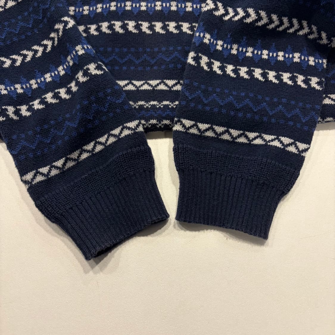 [M] 리바이스 네이비 패턴 니트 스웨터 D151 상품이미지5