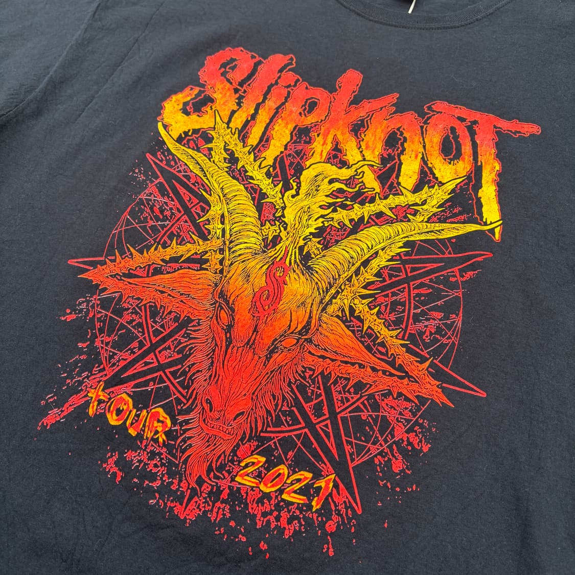 2021 Slipknot 슬립낫 2021 Tour 밴드 반팔티 XL 상품이미지4
