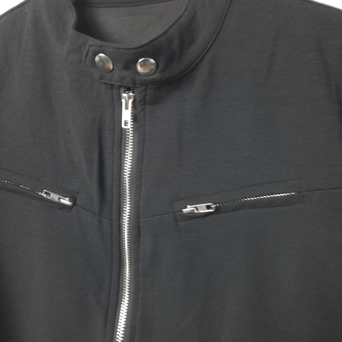 새상품) 여 XS -S / 블랙 크롭 라이더 면 자켓,8000 상품이미지2