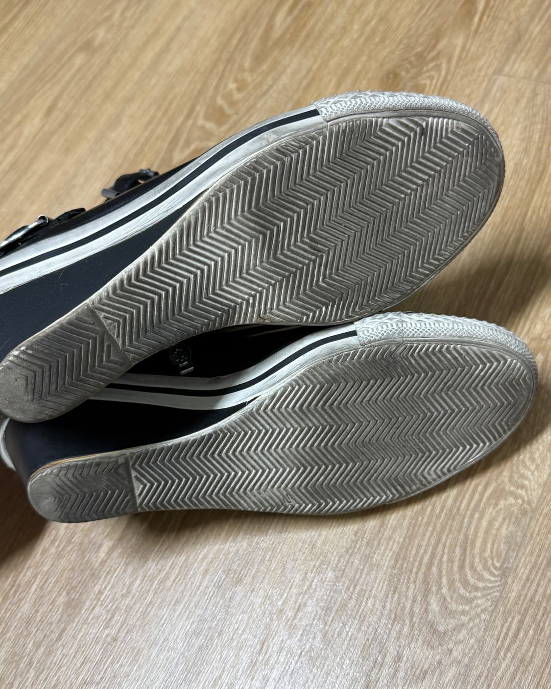 ash 아쉬 블랙 가죽 웨지힐 스니커즈 37 상품이미지4