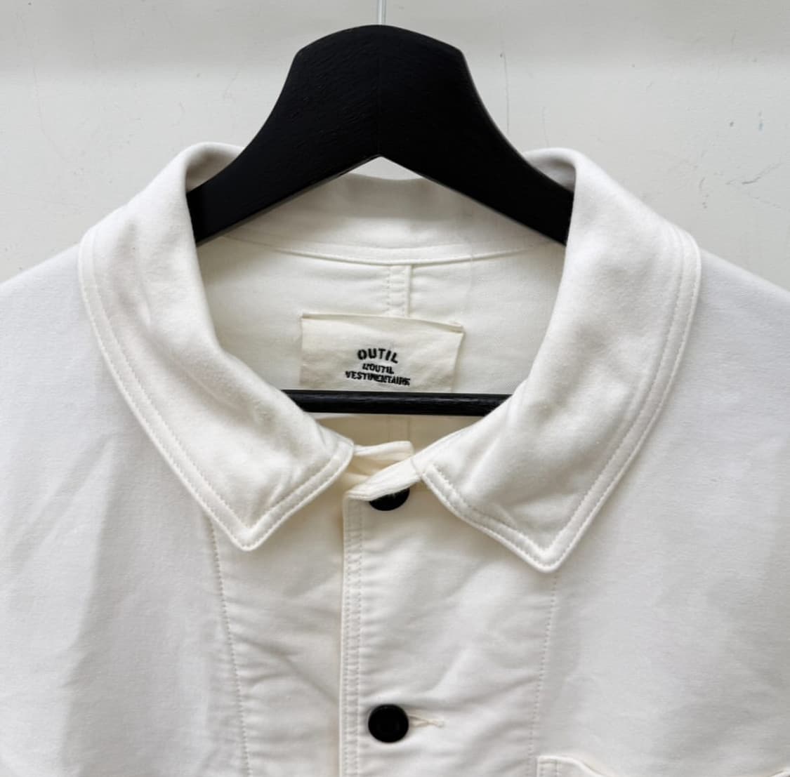Outil (우티) 화이트 몰스킨 프렌치 워크 자켓 상품이미지3