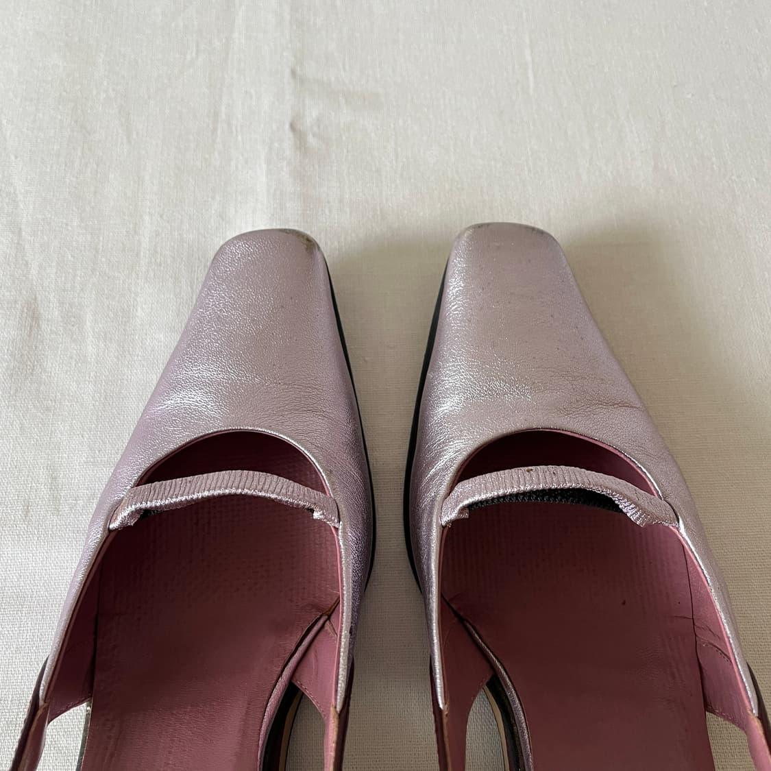 SS2000 미우미우 스포츠 메탈릭 핑크 웨지 상품이미지8