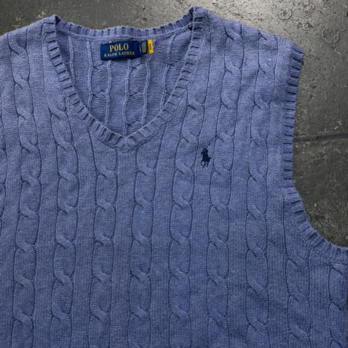 100 폴로 신형 꽈배기 니트 조끼 상품이미지2