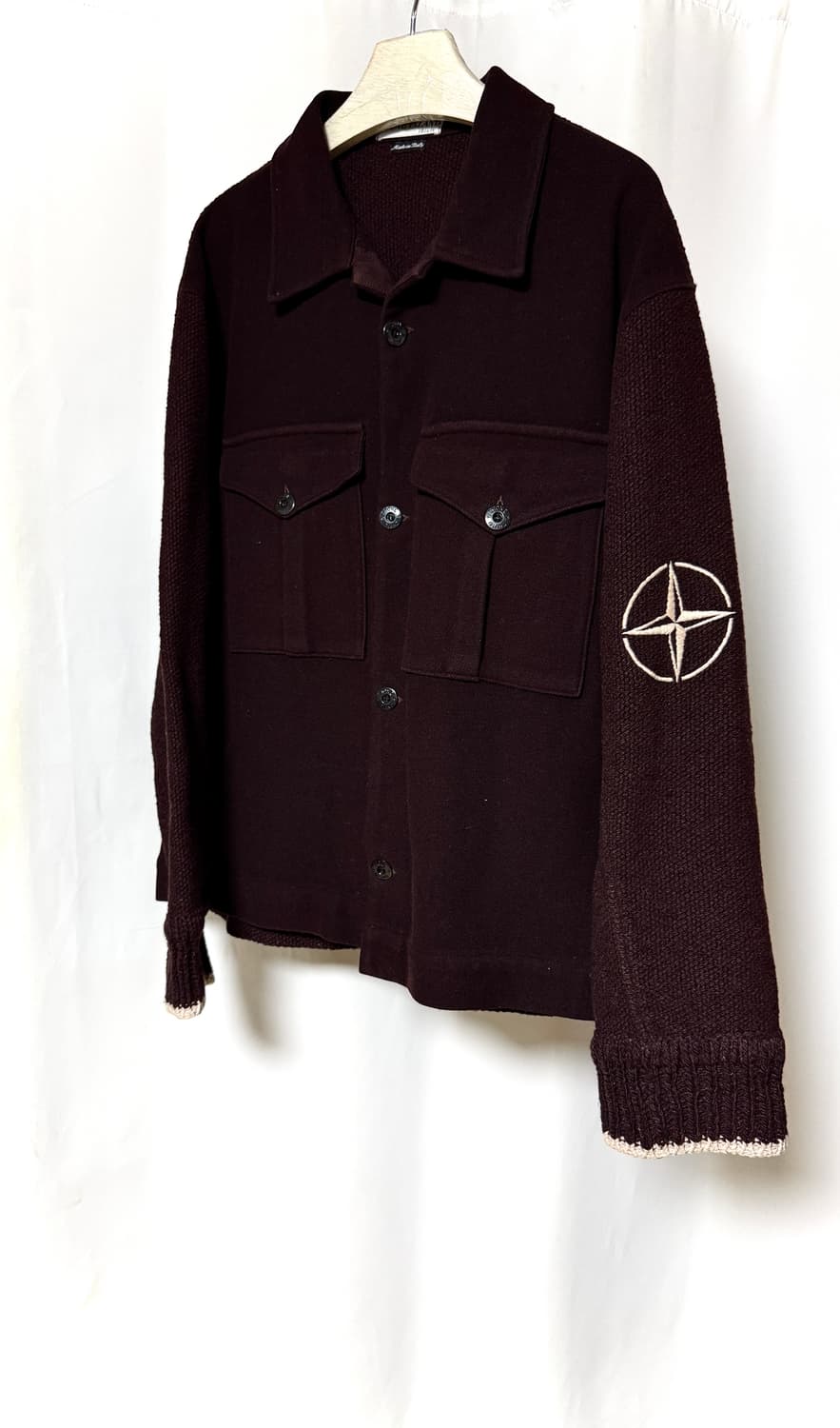 스톤아일랜드 03s 90s 시그니처 로고 니팅 트러커자켓 상품이미지1