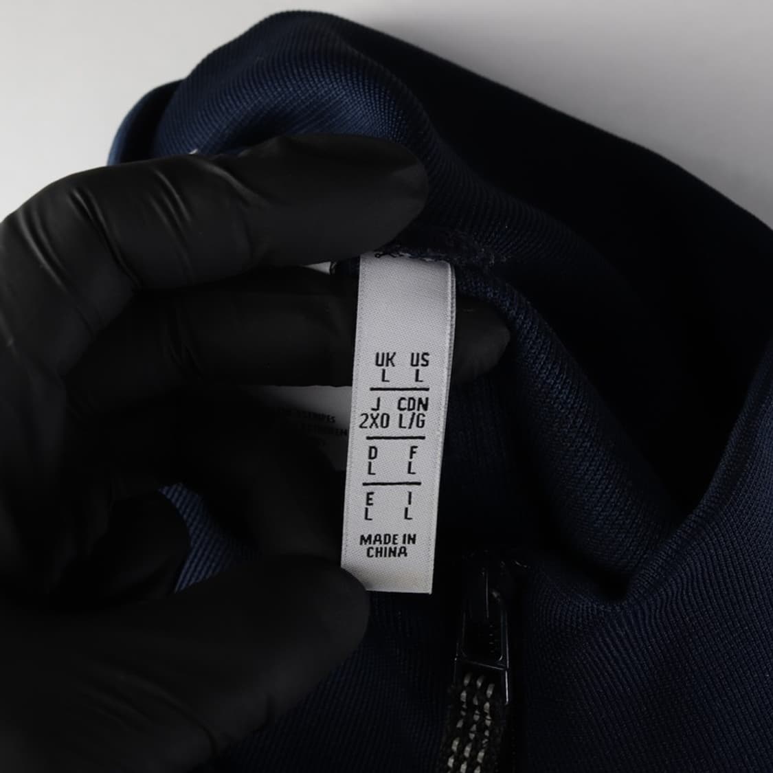 아디다스 네이비 배색 하프집업 플리스 L 상품이미지6