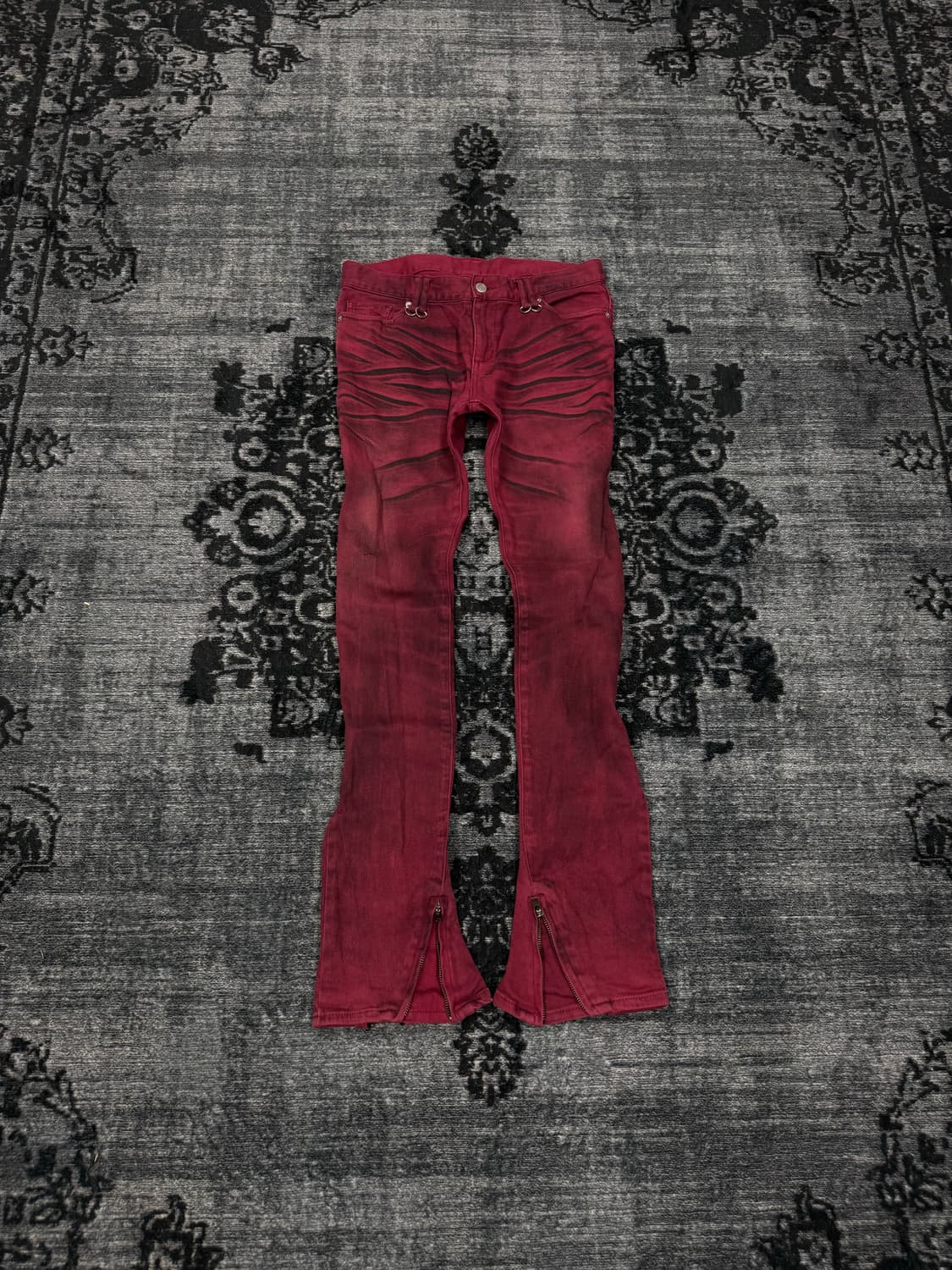 Buffalo bobs 00s red washing spiral zipp 상품이미지2