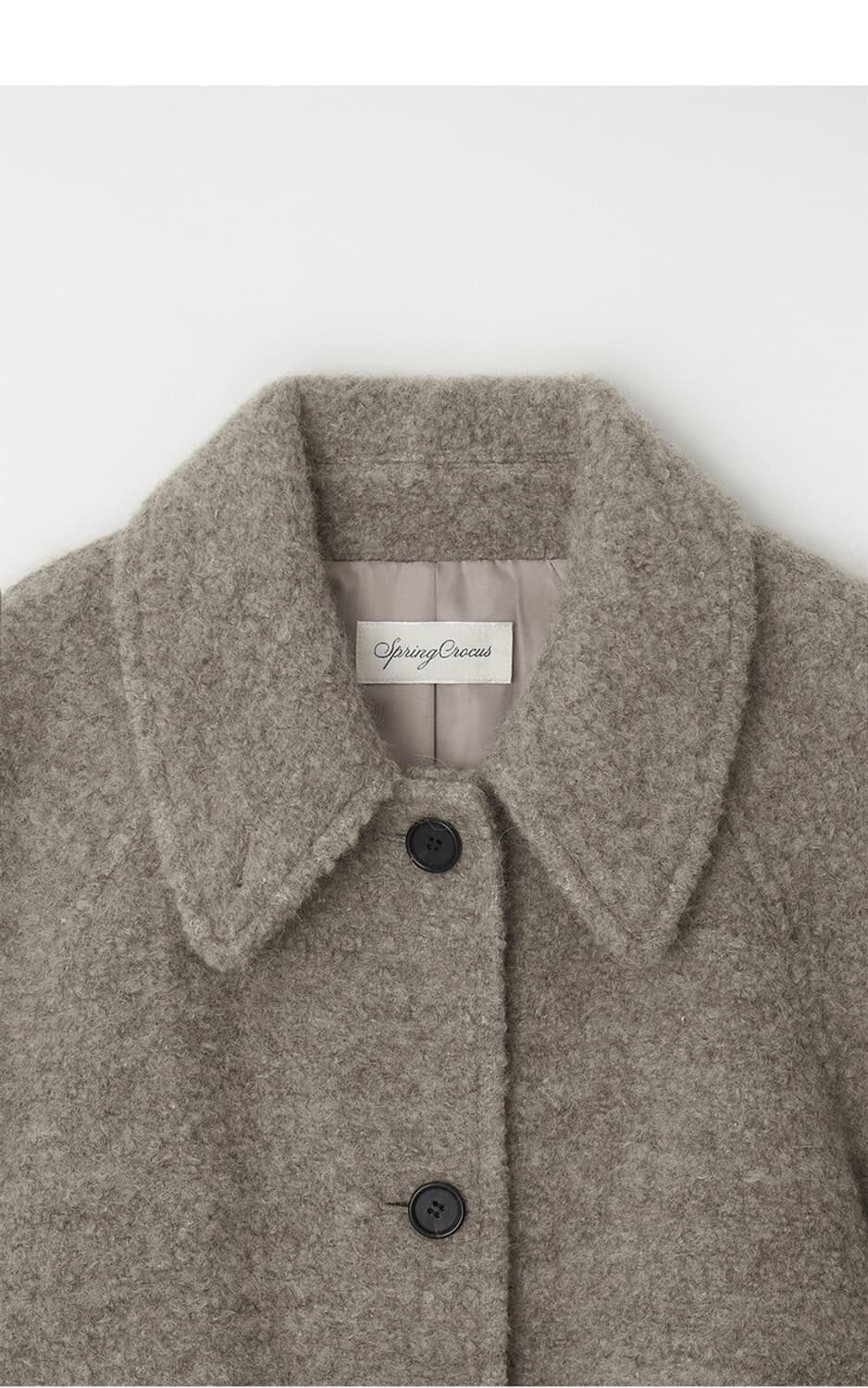 스프링크로커스 부클 하프 코트 (더스티 베이지) 상품이미지3