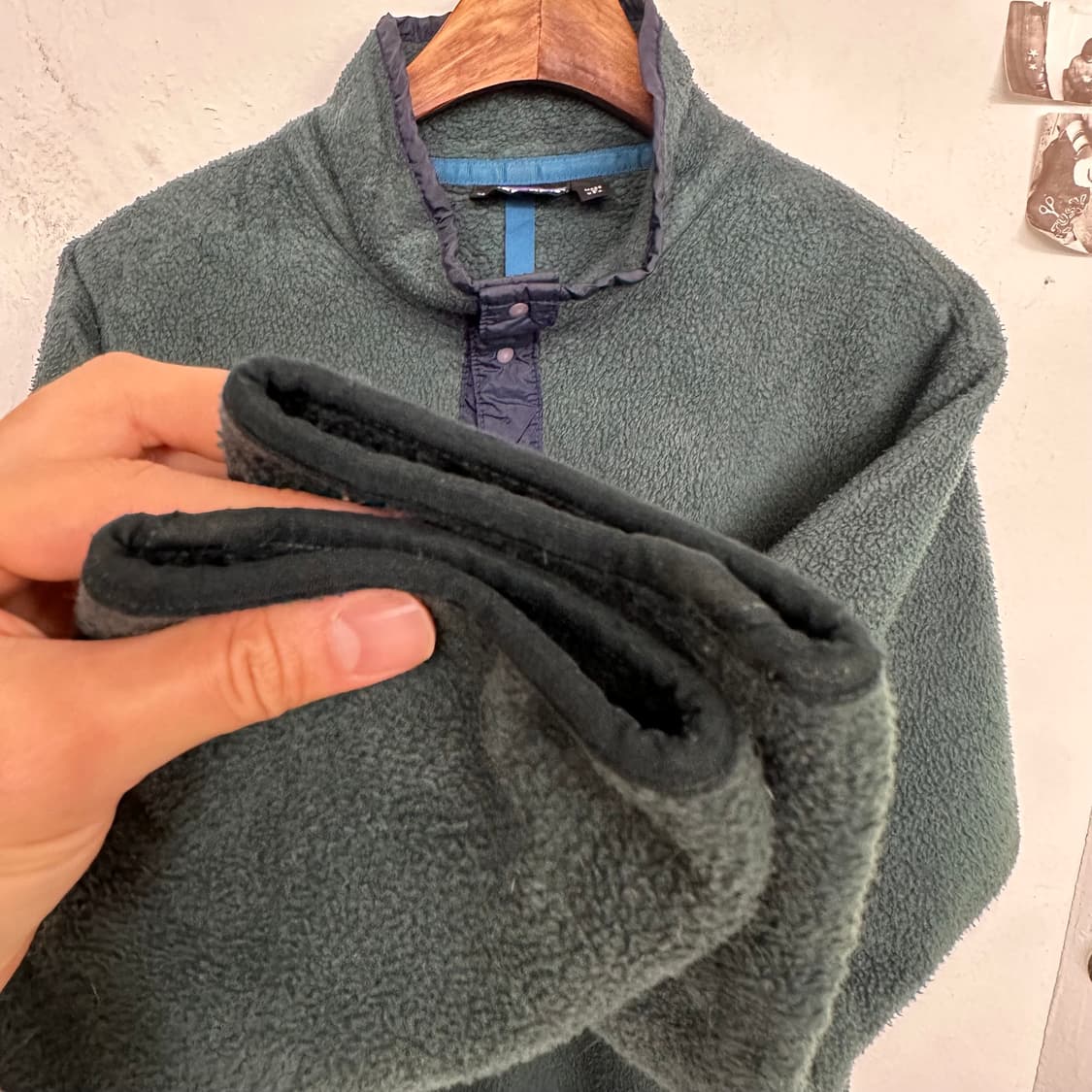 90‘s 파타고니아 신칠라 스냅티 ’딥그린/네이비‘ 상품이미지5