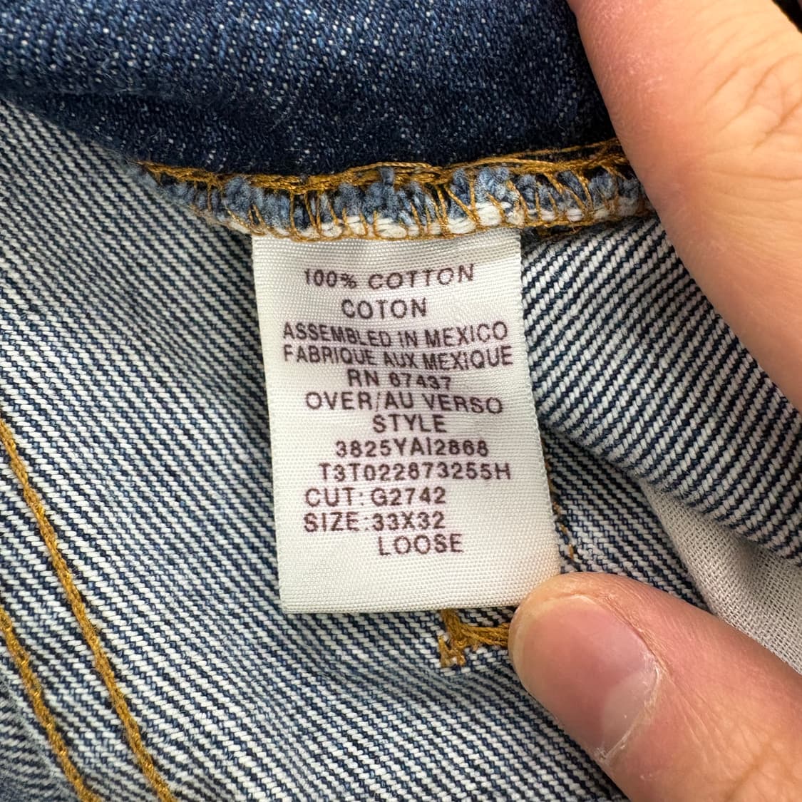 폴로 청바지 데님 팬츠 허리34인치 남xl 상품이미지7