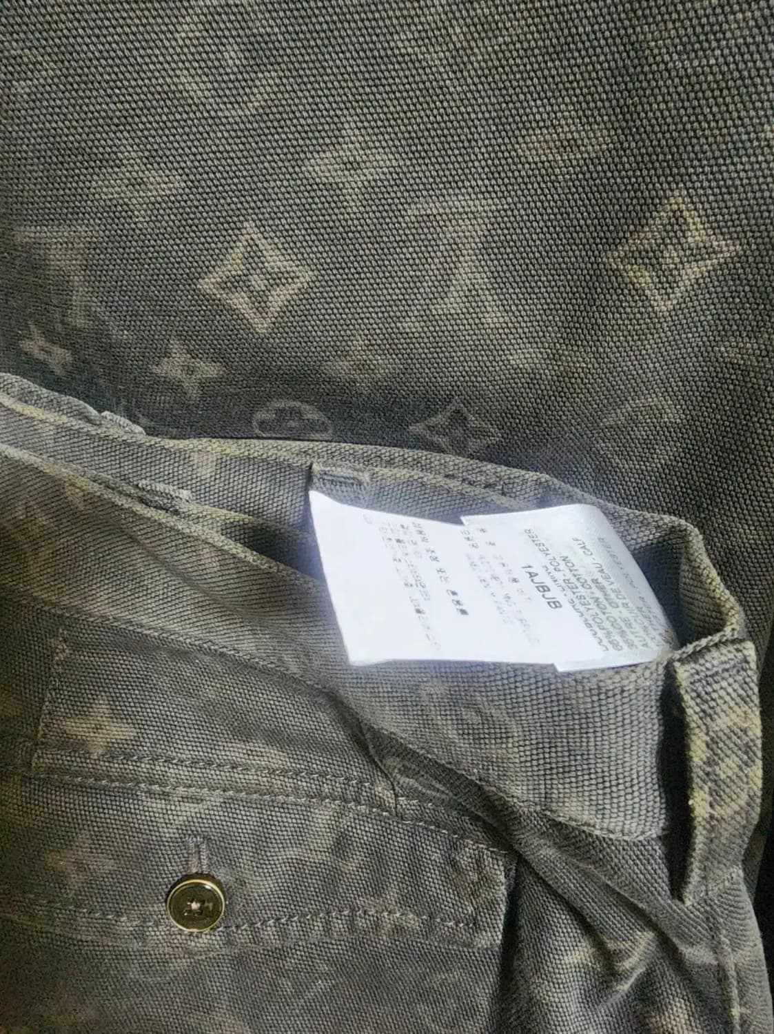 루이비통 모노그램  왁스드 데님팬츠 31 상품이미지3