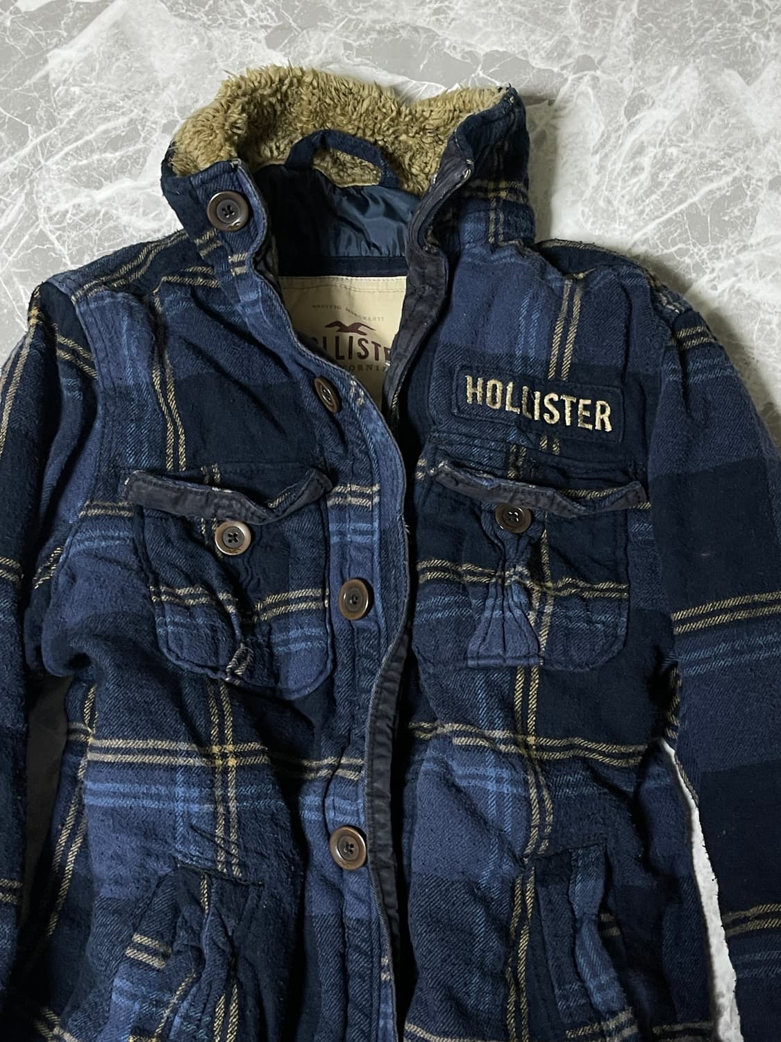 (Hollister)fur check jacket 상품이미지2