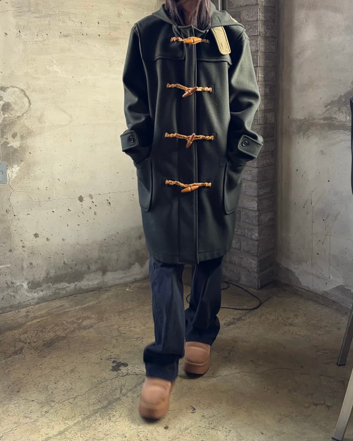 [M]폴로 랄프로렌 90s 울 더플코트 올리브 상품이미지3