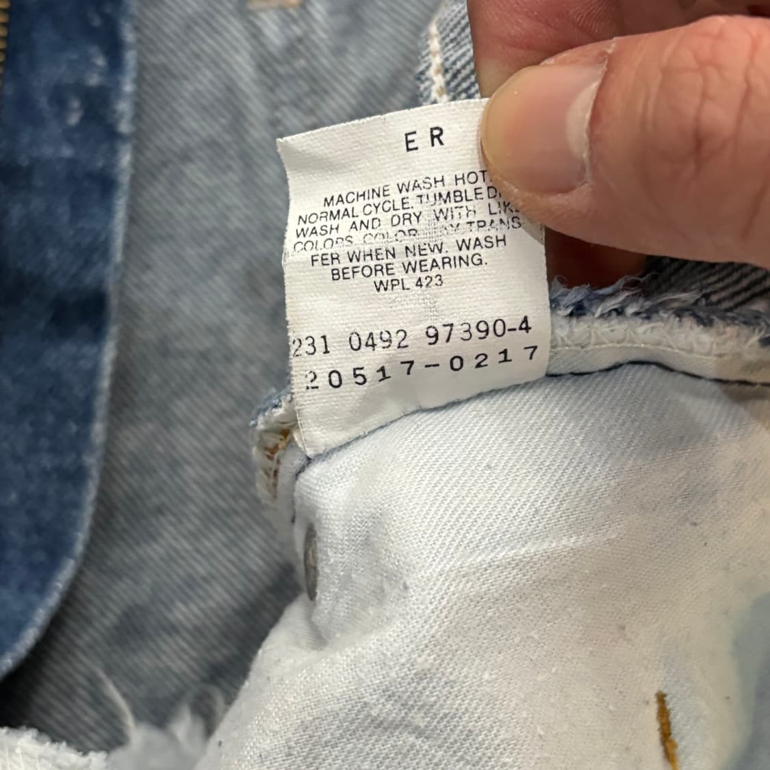 90s USA 🇺🇸리바이스 517 오렌지탭 데님 청바지 중청 상품이미지7