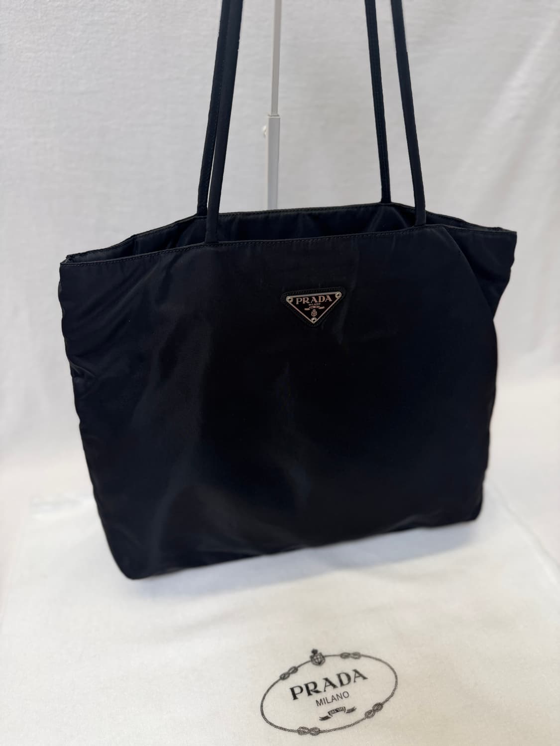 정품 프라다 포코노 나일론 블랙 토트백 숄더백 상품이미지3