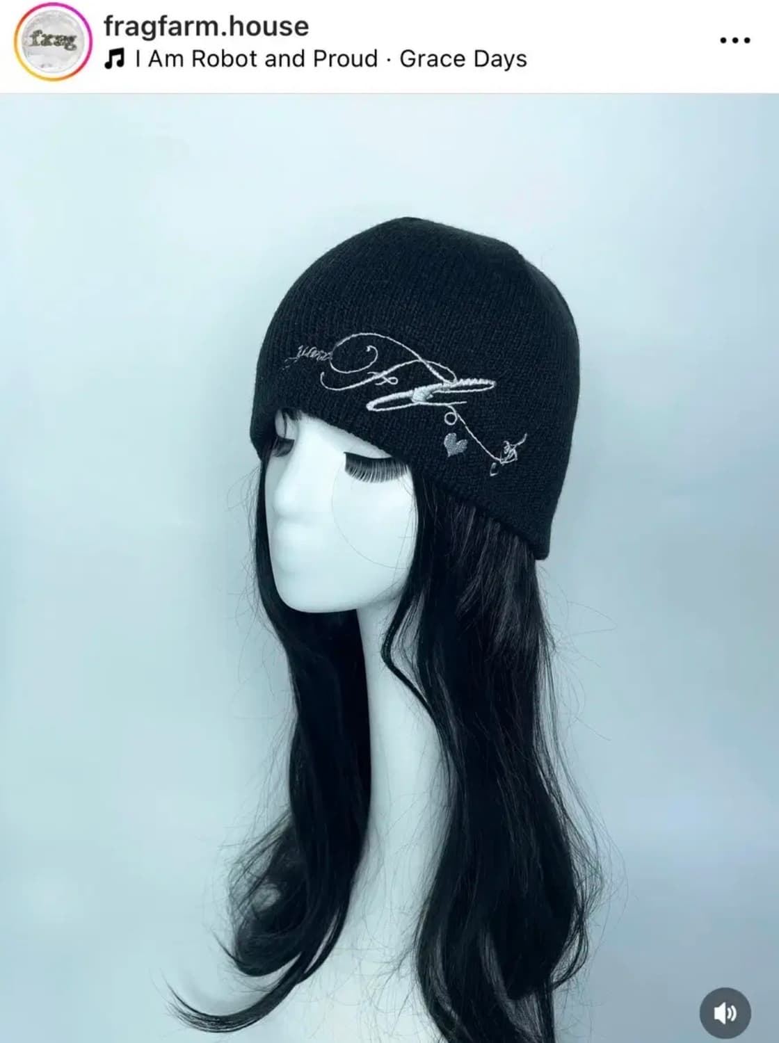 프래그팜 레터링 그래픽 비니 상품이미지2