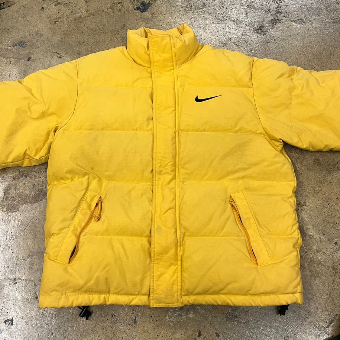 [정품/95,m] 나이키 올드스쿨 옐로우 패딩 b15 상품이미지3