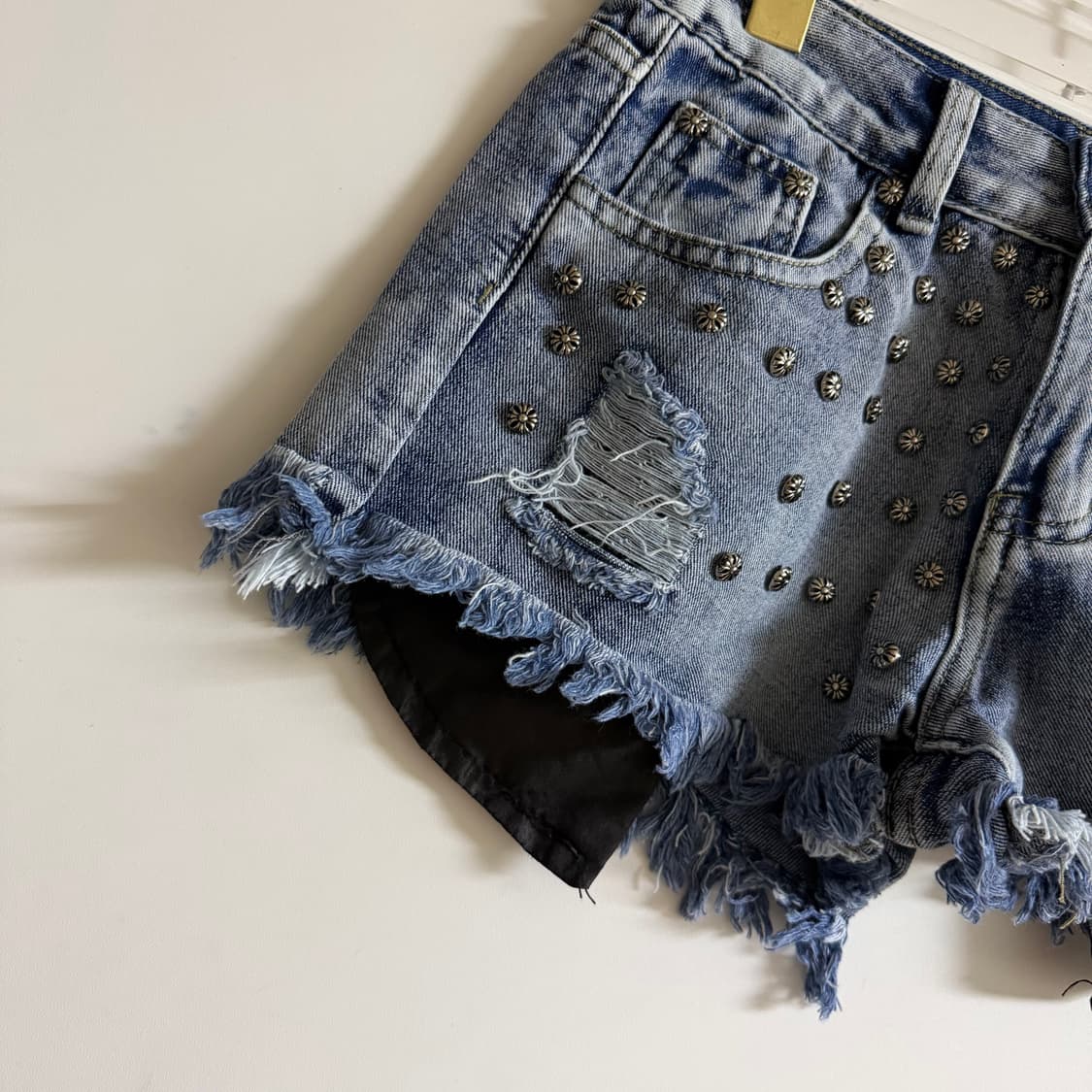 새상품 여자 찡 데님 청반바지 S 상품이미지2