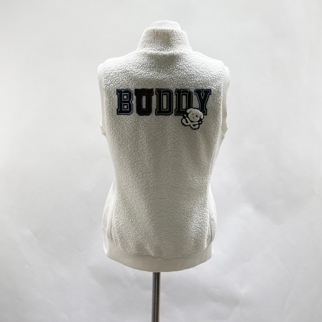 파사디 여성방풍니트집업조끼 아이보리 90 상품이미지3