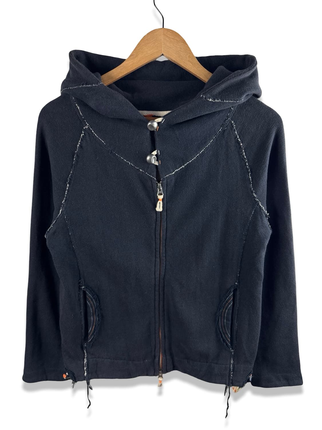 JPN Y2K 그런지 데미지드 후드집업2374 상품이미지1