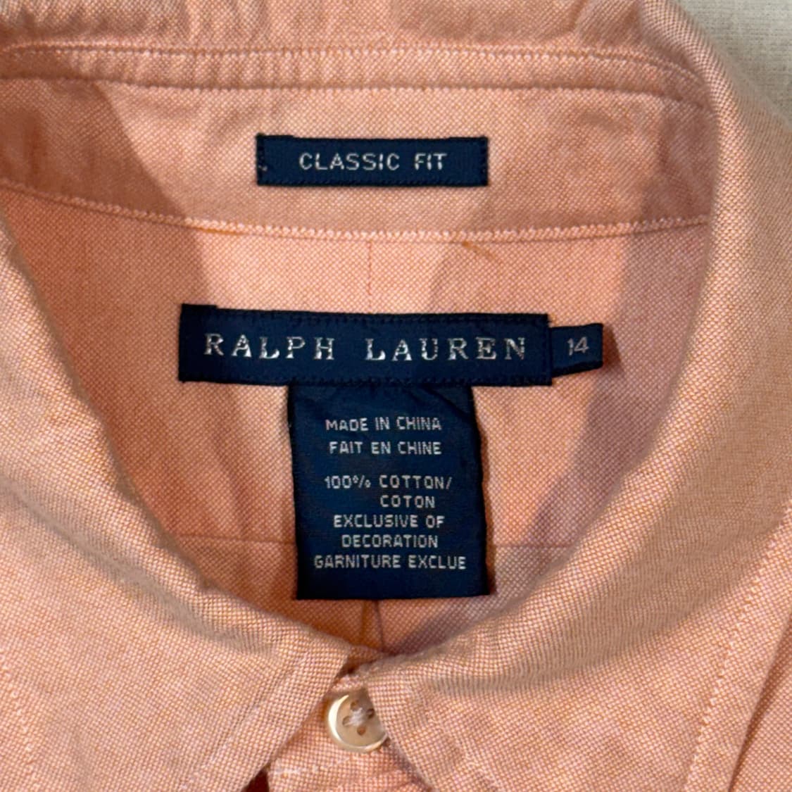 여L) 폴로 랄프로렌 핑크 옥스포드 셔츠 상품이미지6