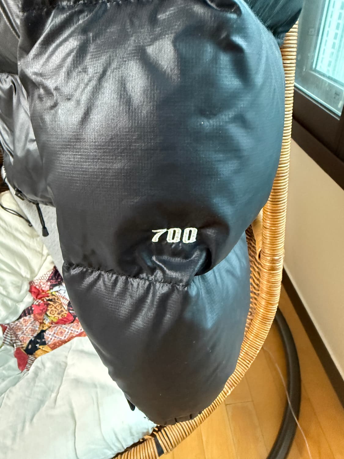 노스페이스 해외판 눕시 센터로고 패딩 상품이미지4