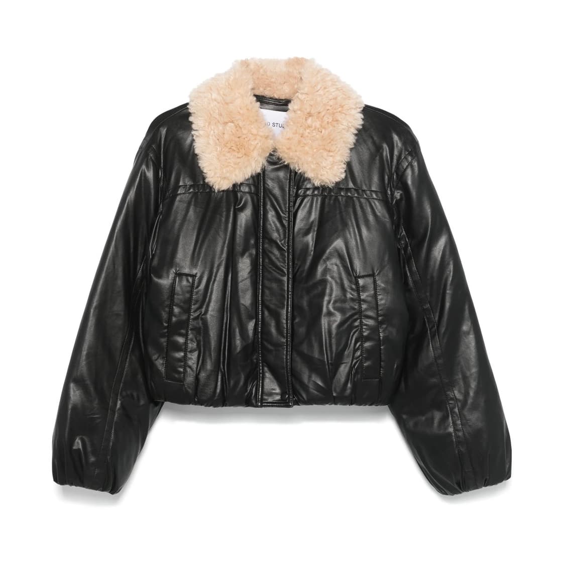 스탠드 스튜디오 퍼 레더 봄버 자켓 상품이미지2