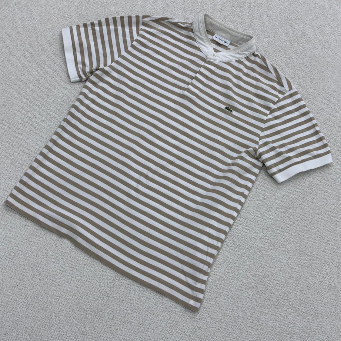 5 라코스테 남성 스트라이프 반팔 티셔츠 0319E 상품이미지1