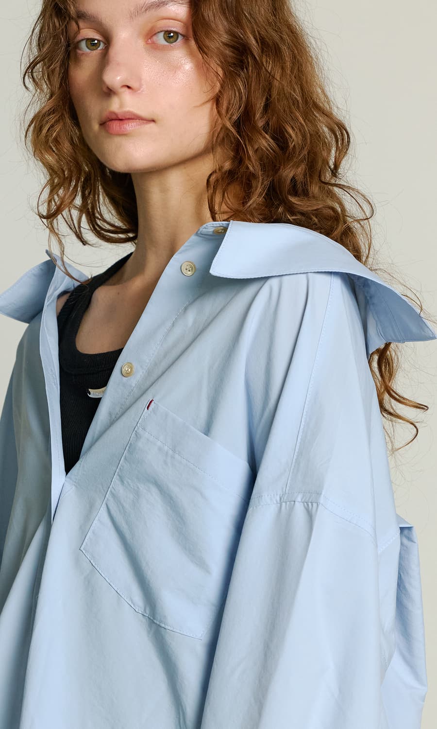 제이청(J.CHUNG)세실 백오픈 셔츠 핑크 상품이미지2