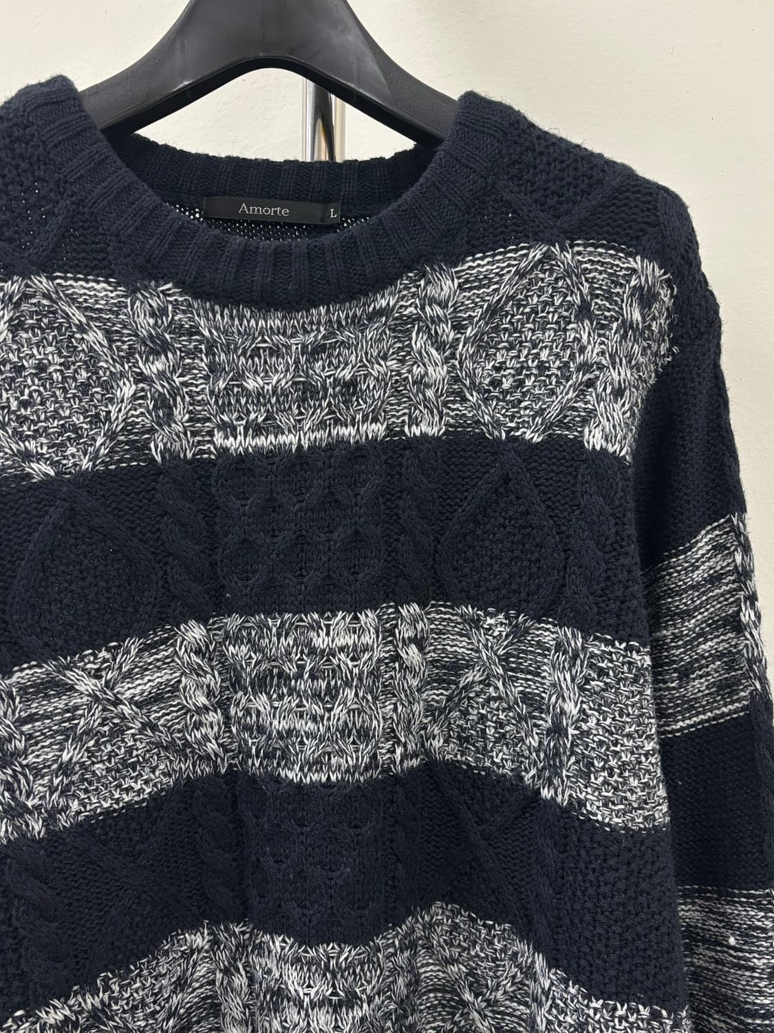 빈티지 네이비 니트 상품이미지6