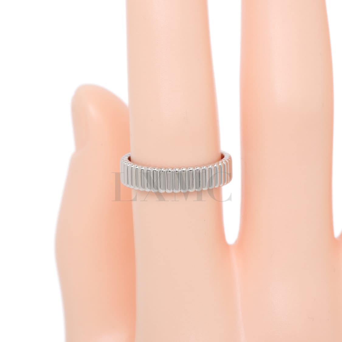 부쉐론 그로그랭 반지 화이트골드 웨딩 밴드 링 58호 JRG02719 상품이미지7