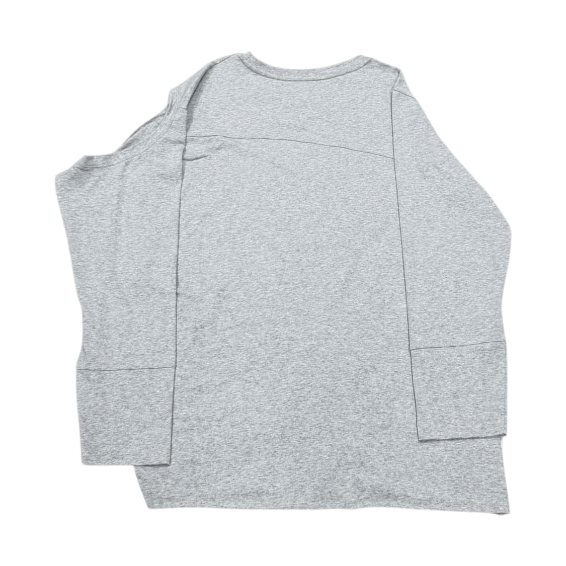 CERRIC 세릭 컷 아웃 블록 슬리브 긴팔 티셔츠 그레이 상품이미지3