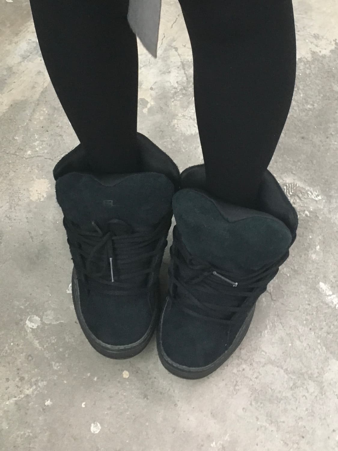 ERL VAMP 하이탑 스니커즈 (스웨이드, 블랙) 240~250 상품이미지3