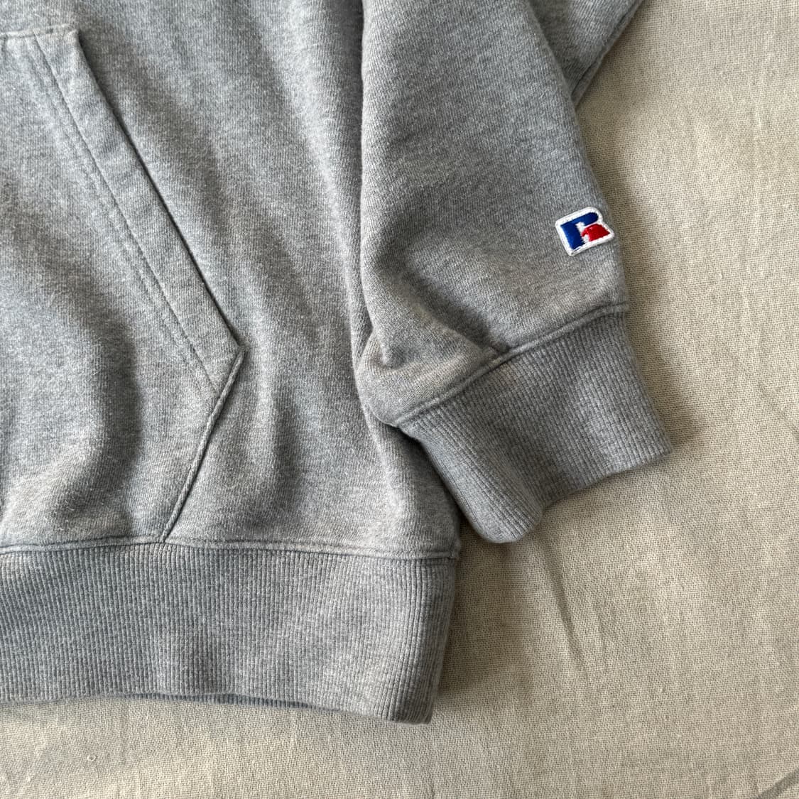 러셀에슬레틱 아치로고 그레이 후드 XL 상품이미지3