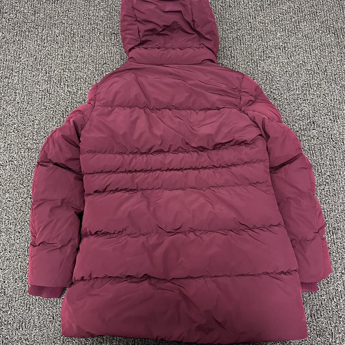 라코스테 여성 덕다운 패딩 점퍼 버건디 100사이즈 상품이미지4
