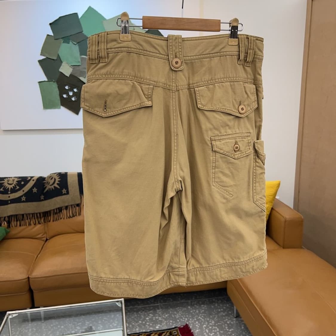 빈티지 올드스쿨 카고팬츠 면 반바지 M C04258  상품이미지3