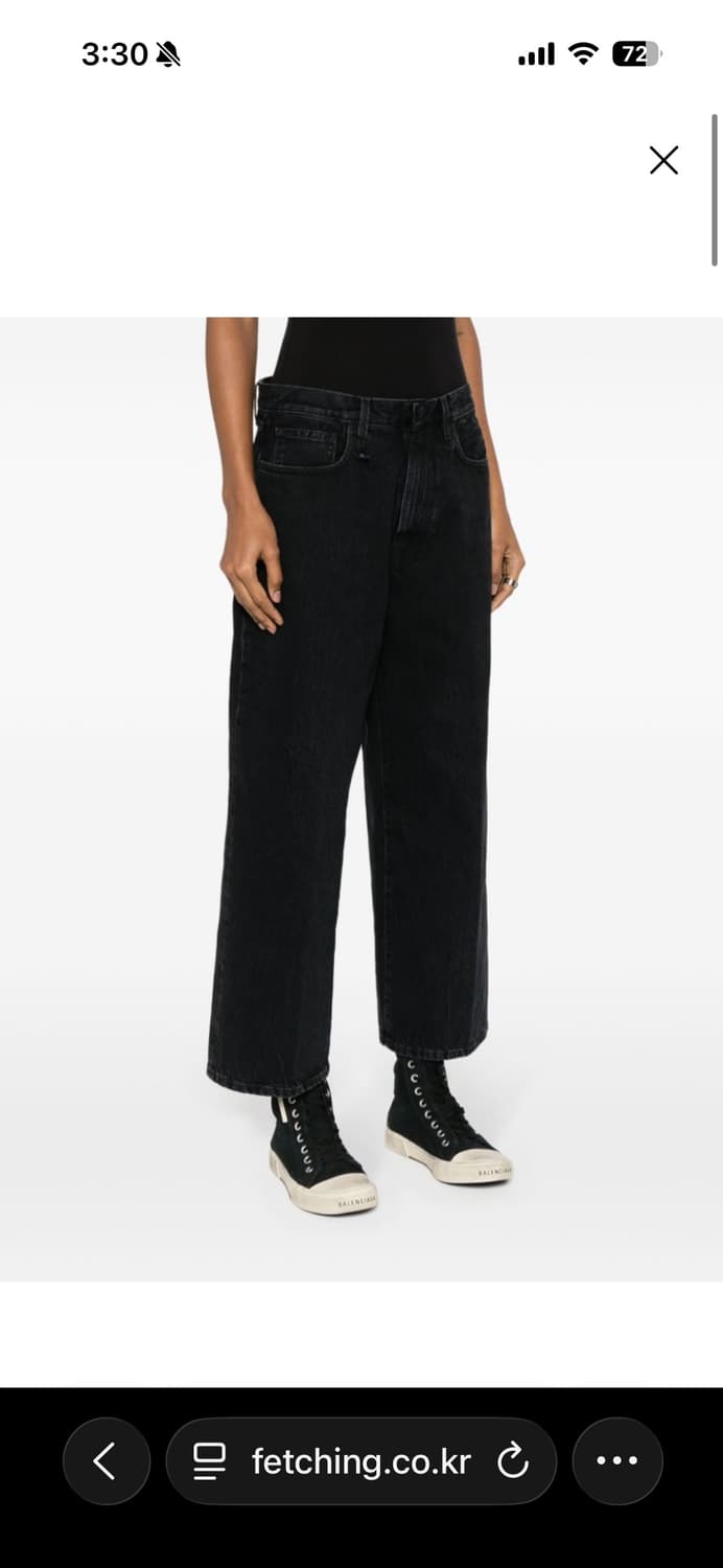 R13알써틴 블랙 데님 상품이미지1