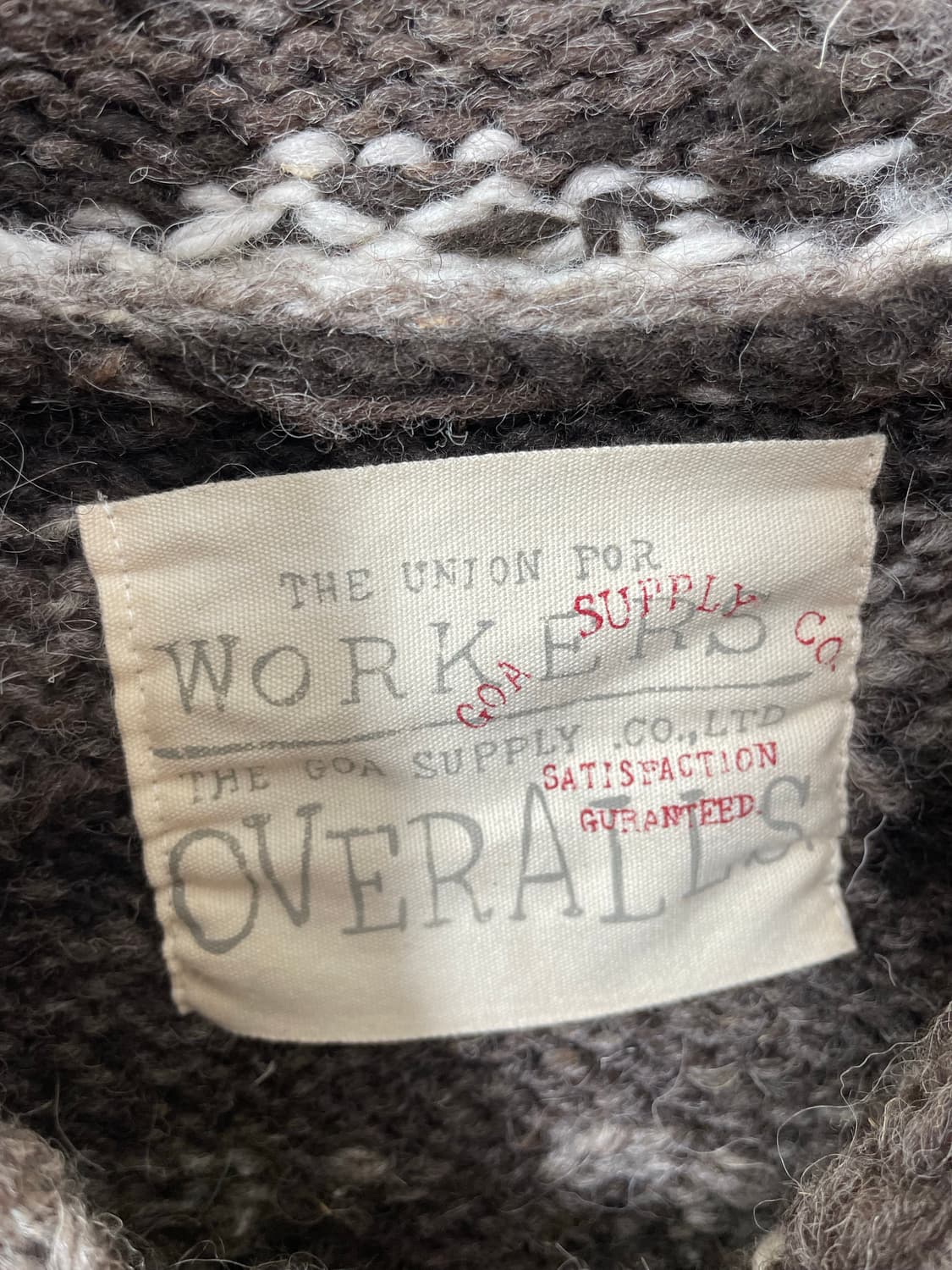 일본빈티지 나바호 떡볶이 헤비 가디건 Free - K35  상품이미지4