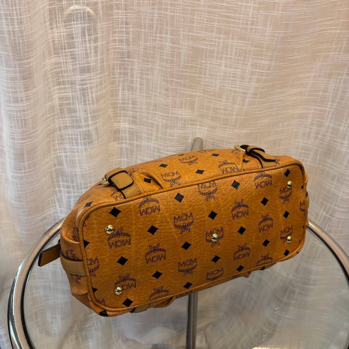 정품 MCM 황토 비세토스 토트백     상품이미지7