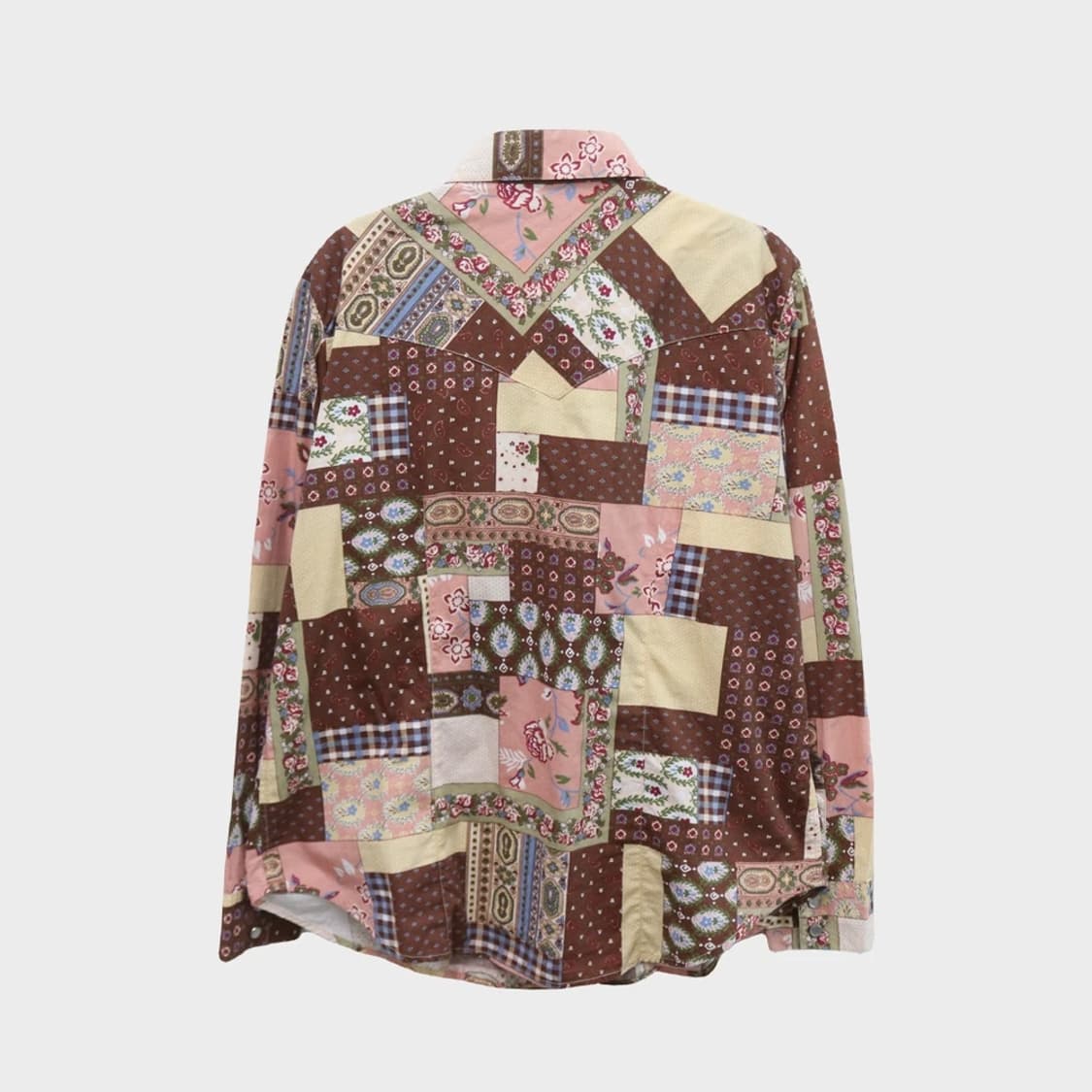 IY BASICS 패치워크 셔츠 60666 상품이미지2