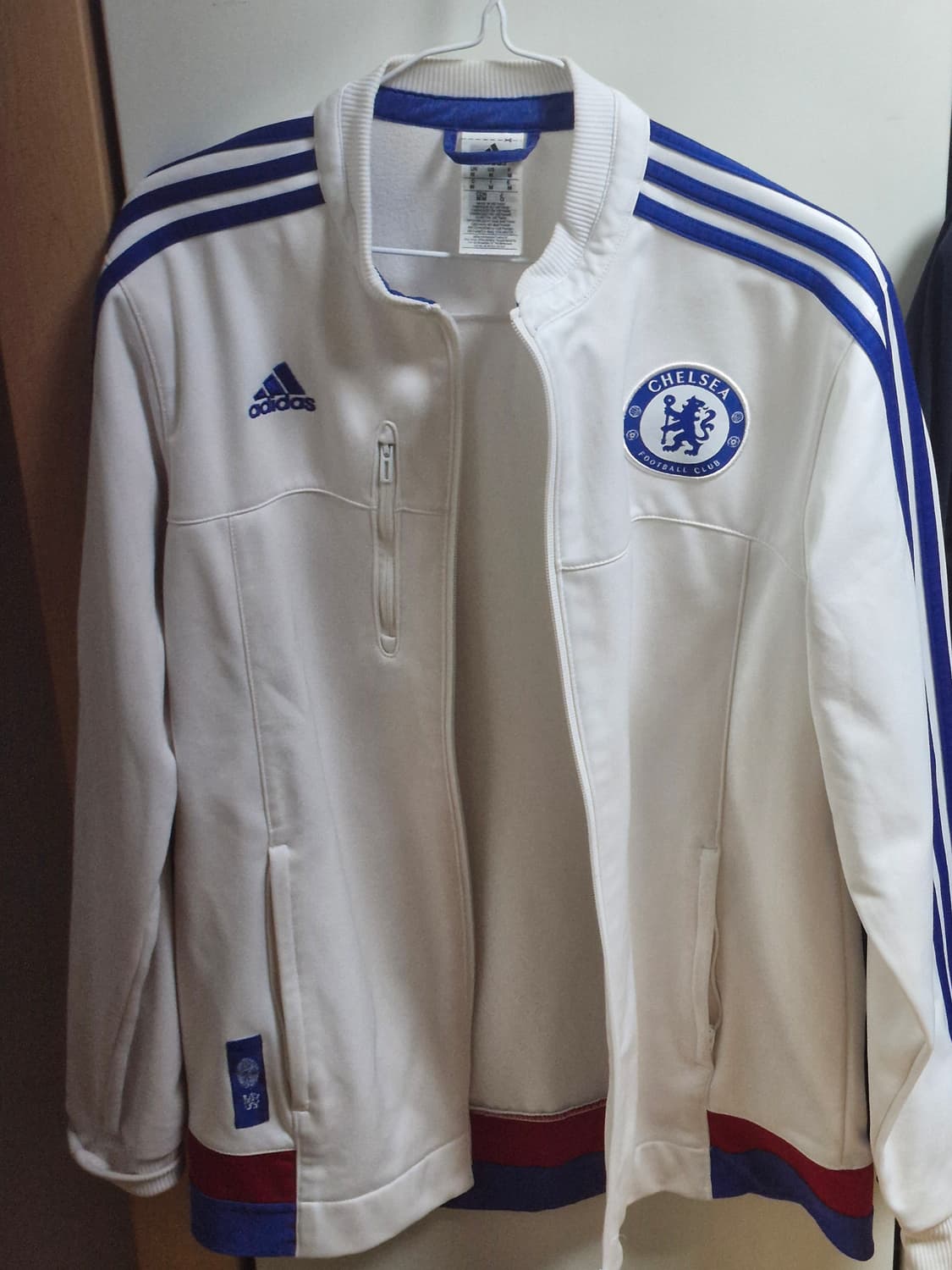 아디다스 첼시 화이트 블루 흰색파랑 트랙탑져지 95 상품이미지1