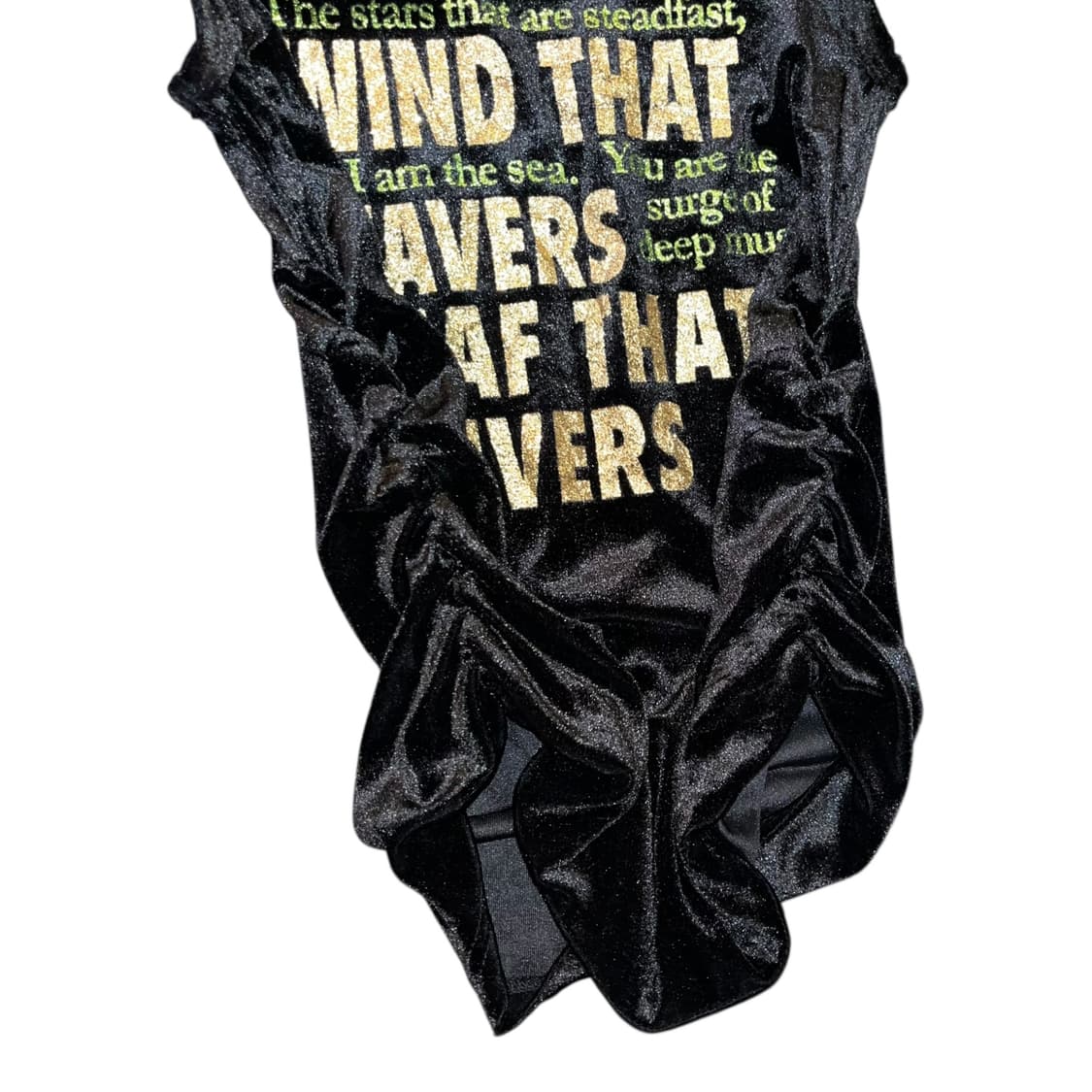 레터링 셔링 벨벳 나시 갸루y2k펑크 상품이미지3