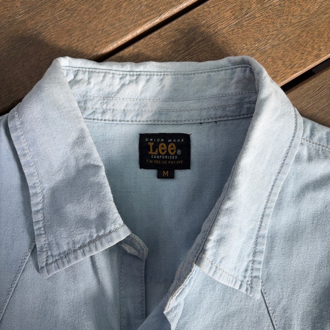 00s 리 Lee 라이트 데님 웨스턴 셔츠 상품이미지8