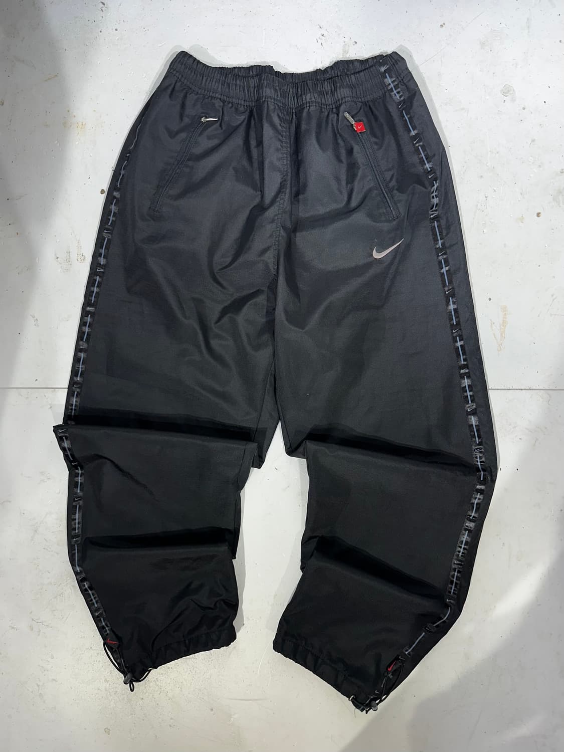 나이키 블랙 사이드 라인 와이드 트랙 팬츠  상품이미지4