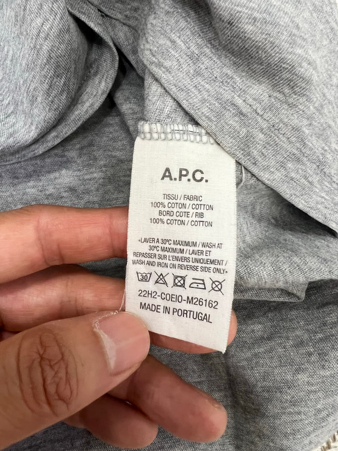 정품) APC 아페쎄 여성 오버핏 반팔티 XS 상품이미지6